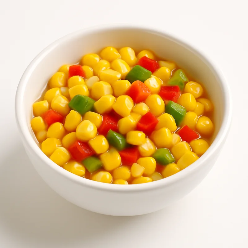 Corn With Red And Green Pepper — image 1 of 1