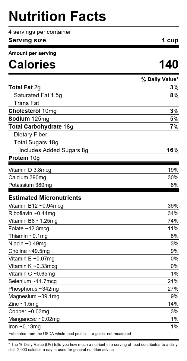 Blueberry Probiotic Low Fat Kefir Drink — image 2 of 2