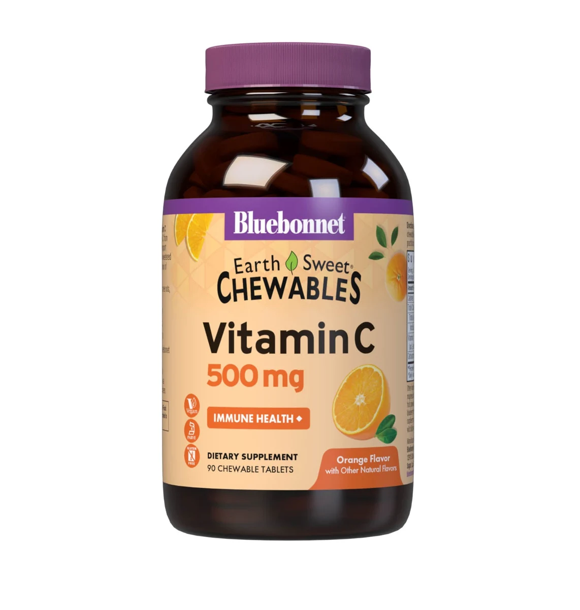 EARTHSWEET CHEWABLES VITAMIN C-500 mg