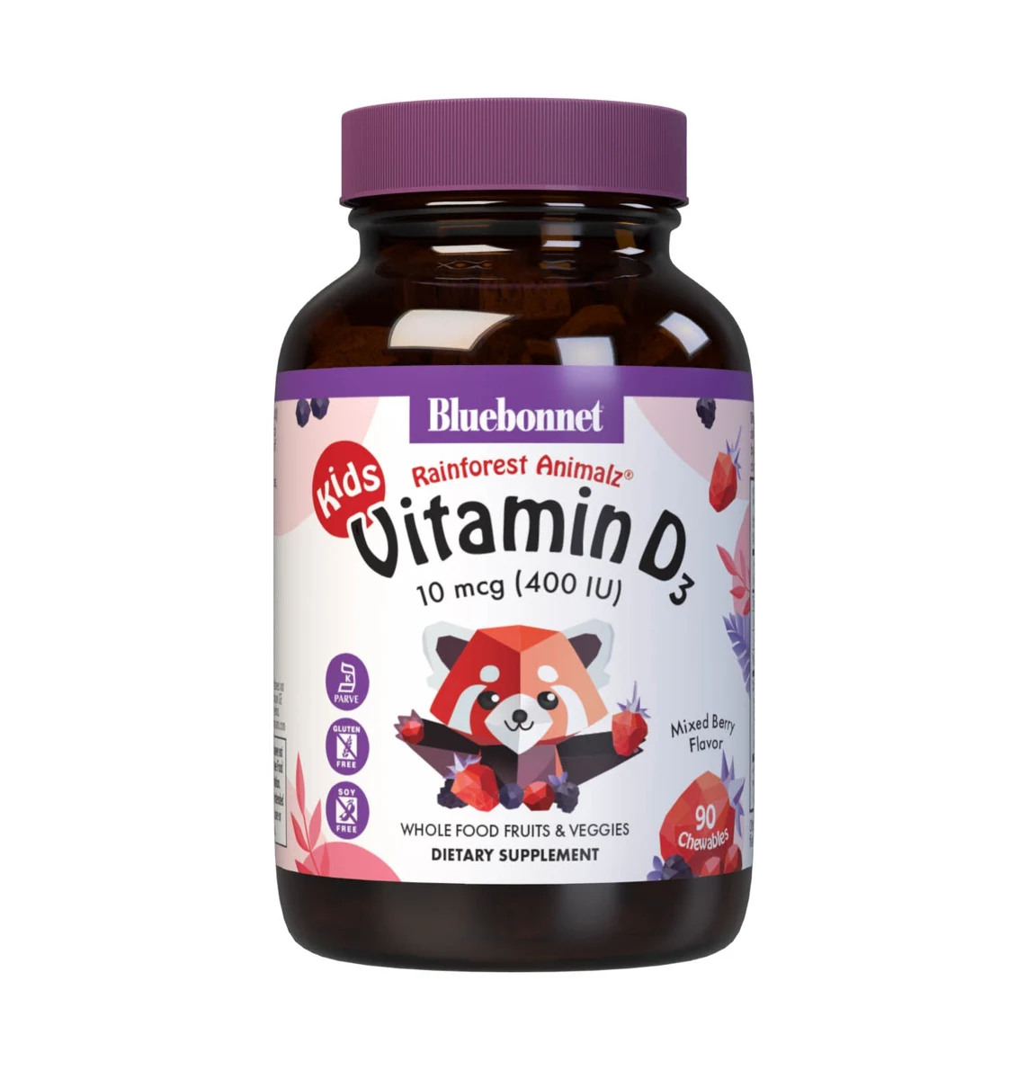 RAINFOREST ANIMALZ VITAMIN D3 400 IU