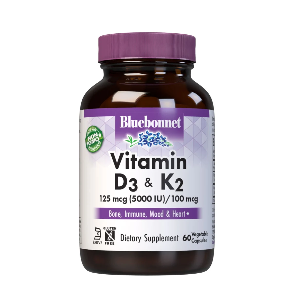 VITAMIN D3 5000 IU (125 mcg) & K2 100 mcg