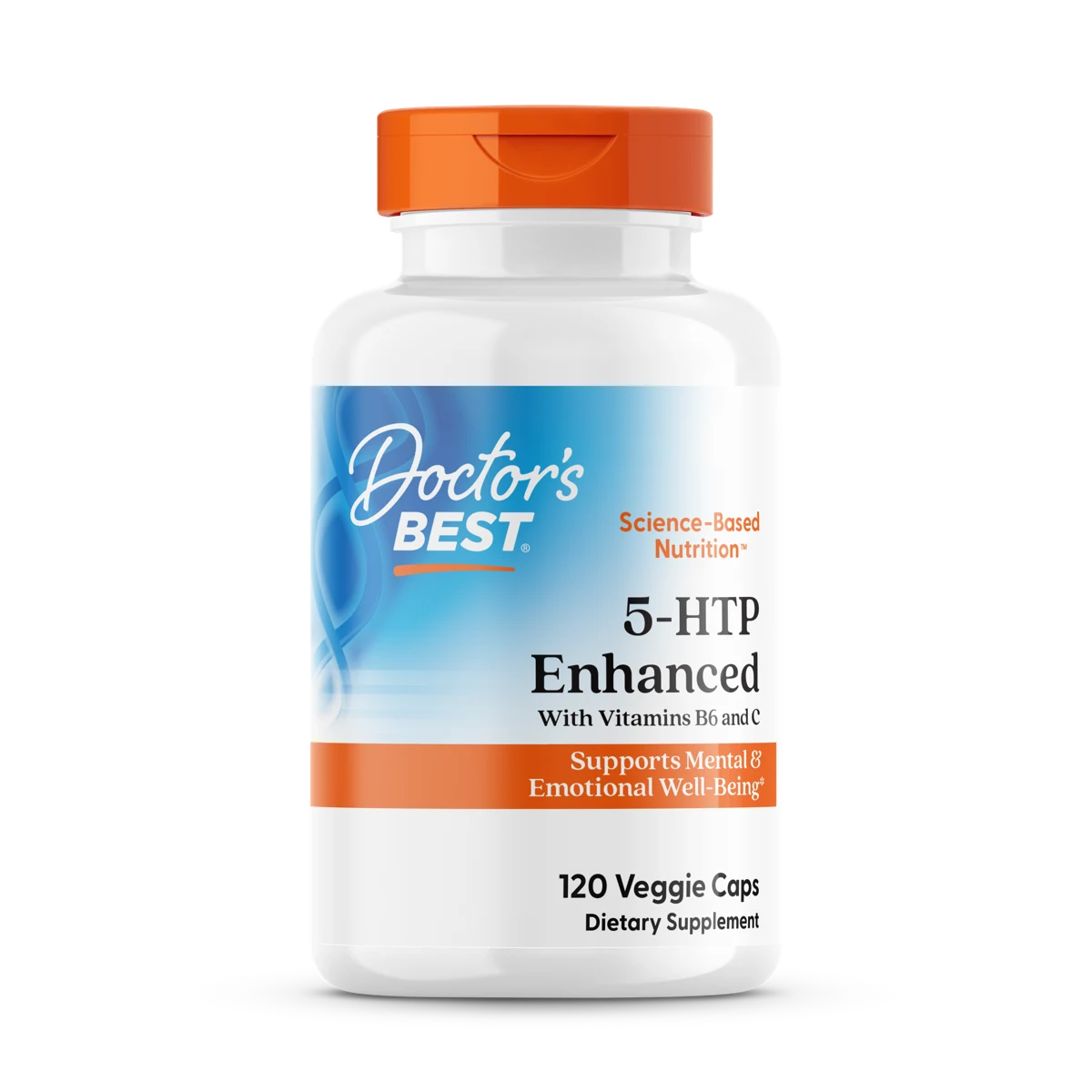 5-HTP, Enhanced with Vitamins B6 & C, 120 Veggie Caps