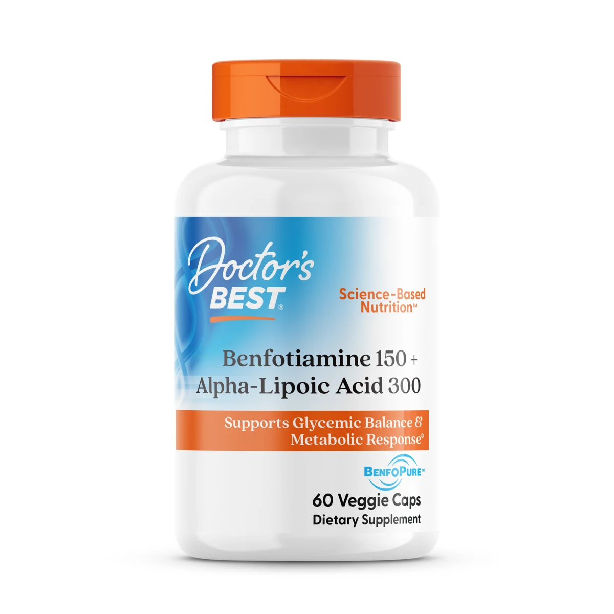 Benfotiamine 150 + Alpha-Lipoic Acid 300, 60 Veggie Caps