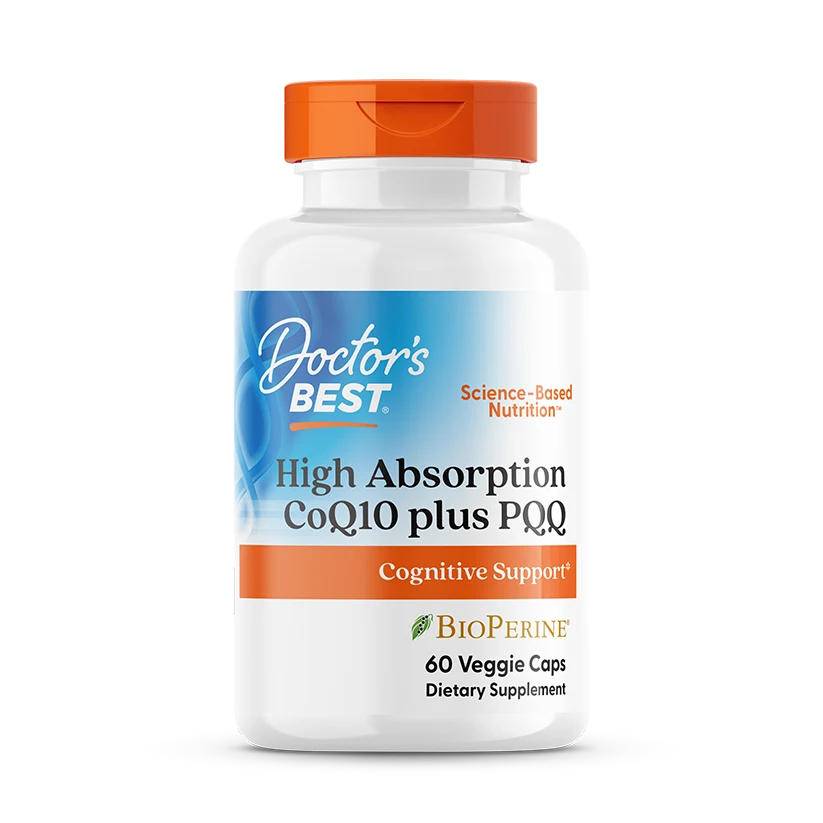 CoQ10 100 mg, PQQ 20 mg, 60 Veggie Caps