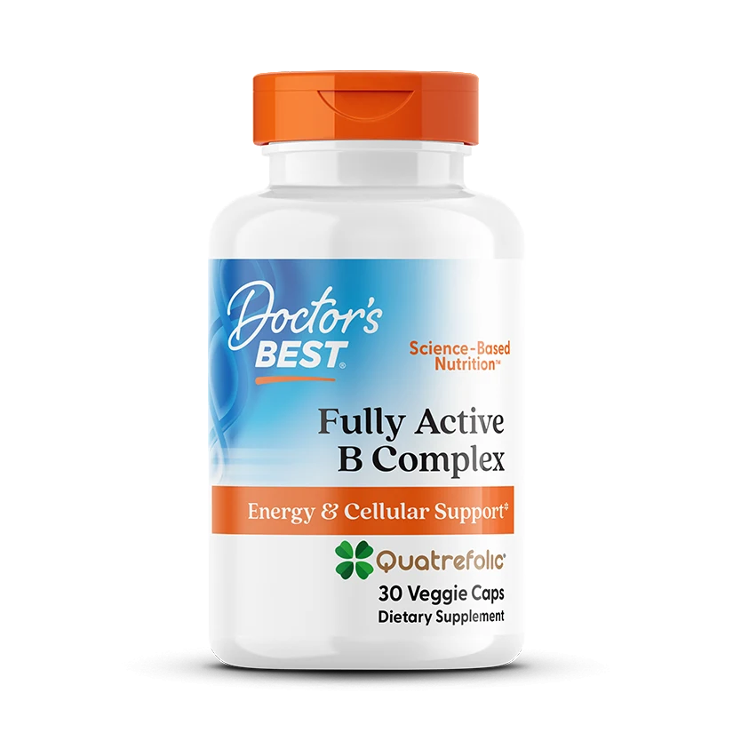 Fully Active B Complex with Quatrefolic, 30 Veggie Caps
