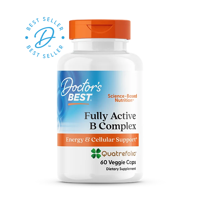 Fully Active B Complex with Quatrefolic, 60 Veggie Caps