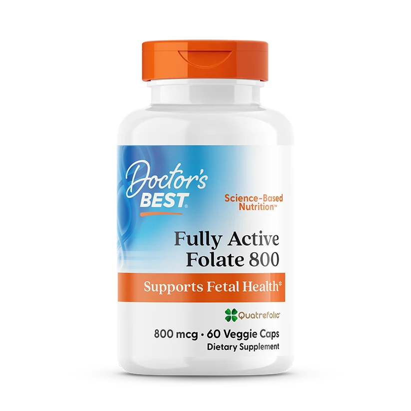 Fully Active Folate 800, 800 mcg, 60 Veggie Caps