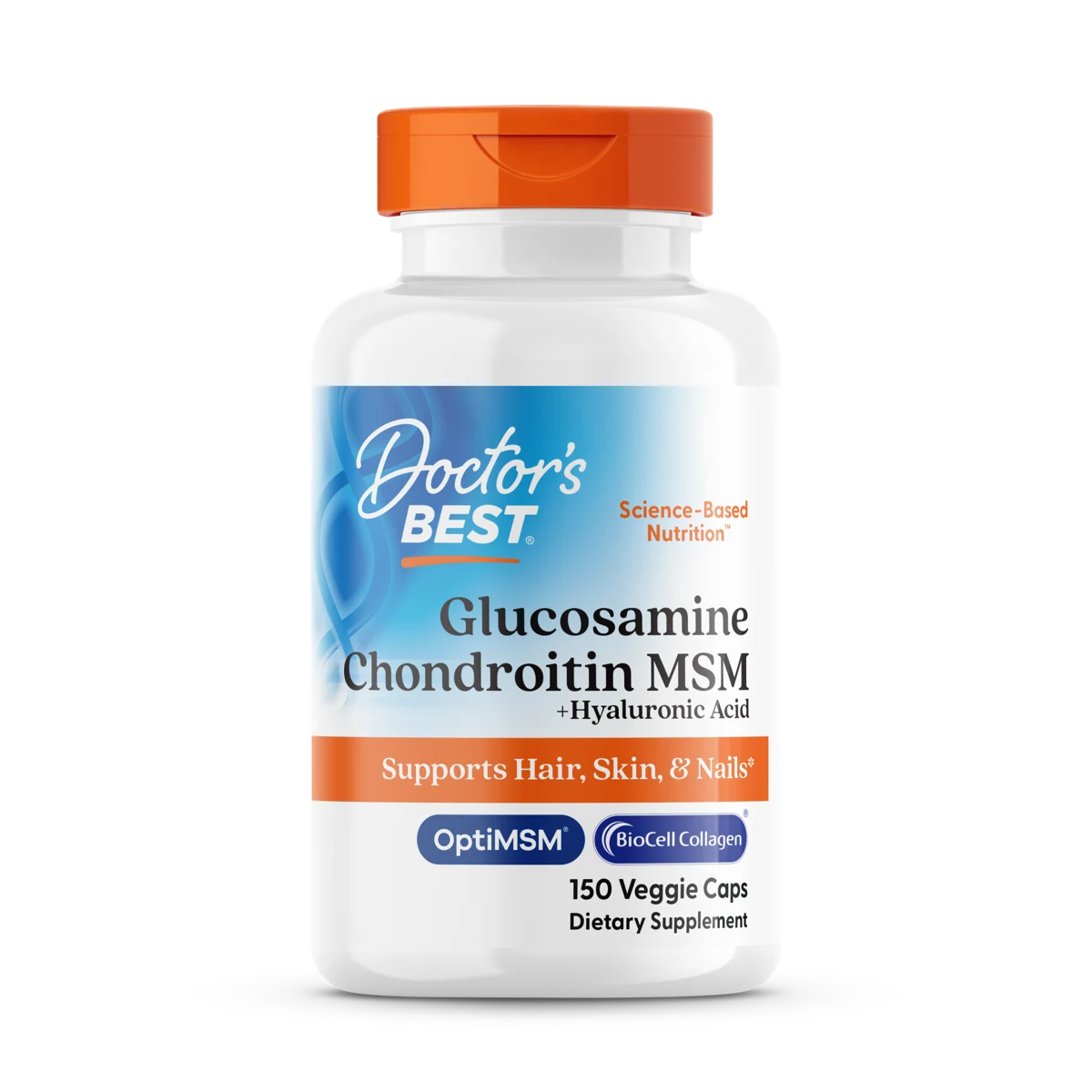 Glucosamine Chondroitin MSM + Hyaluronic Acid, 150 Veggie Caps