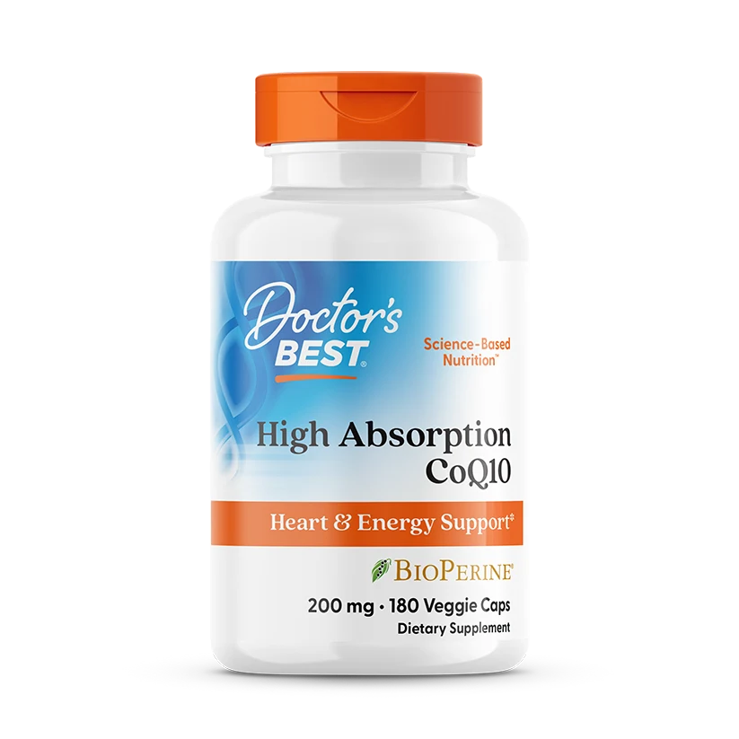 High Absorption CoQ10 with BioPerine, 200 mg, 180 Veggie Caps