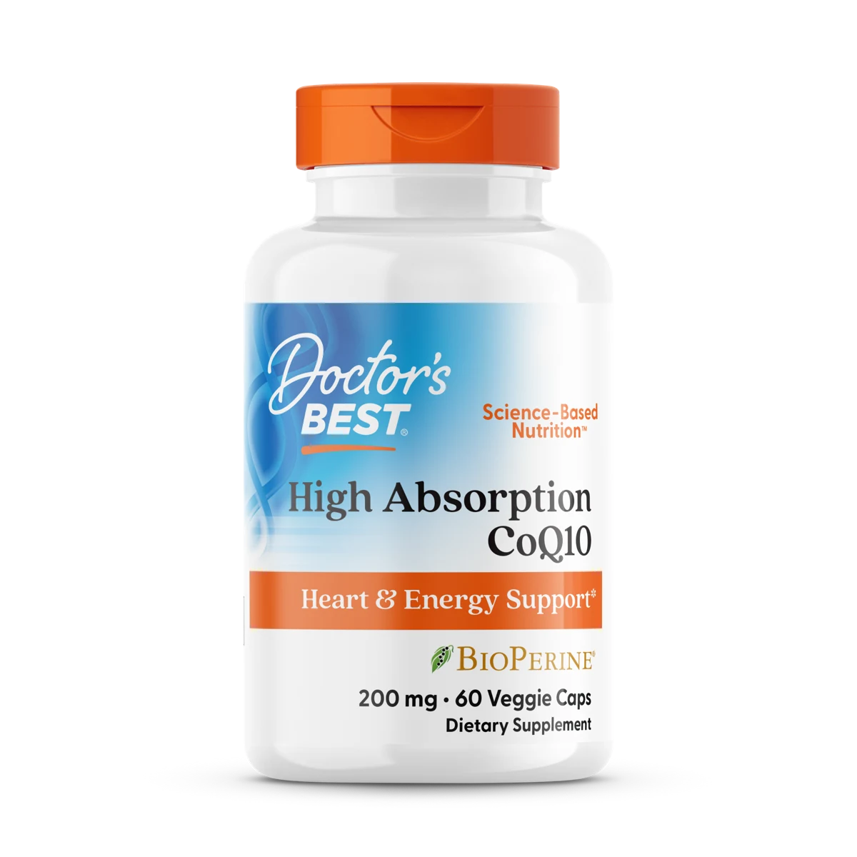 High Absorption CoQ10 with BioPerine, 200 mg, 60 Veggie Caps