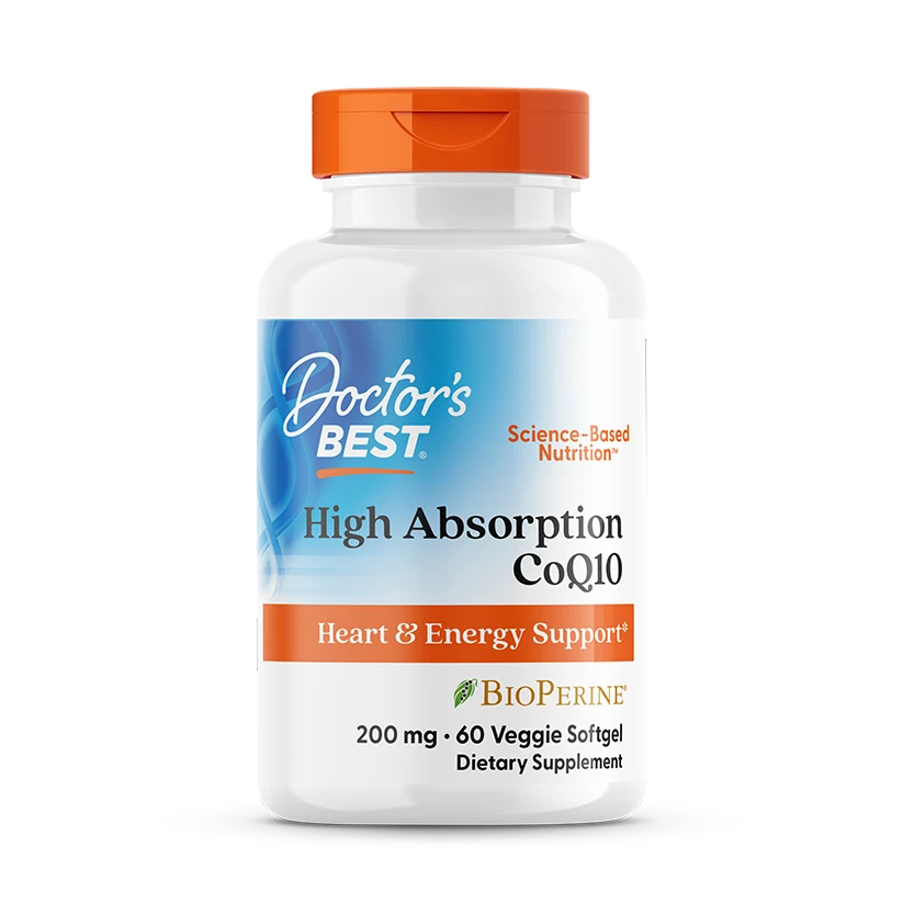 High Absorption CoQ10 with BioPerine, 200 mg, 60 Veggie Softgels