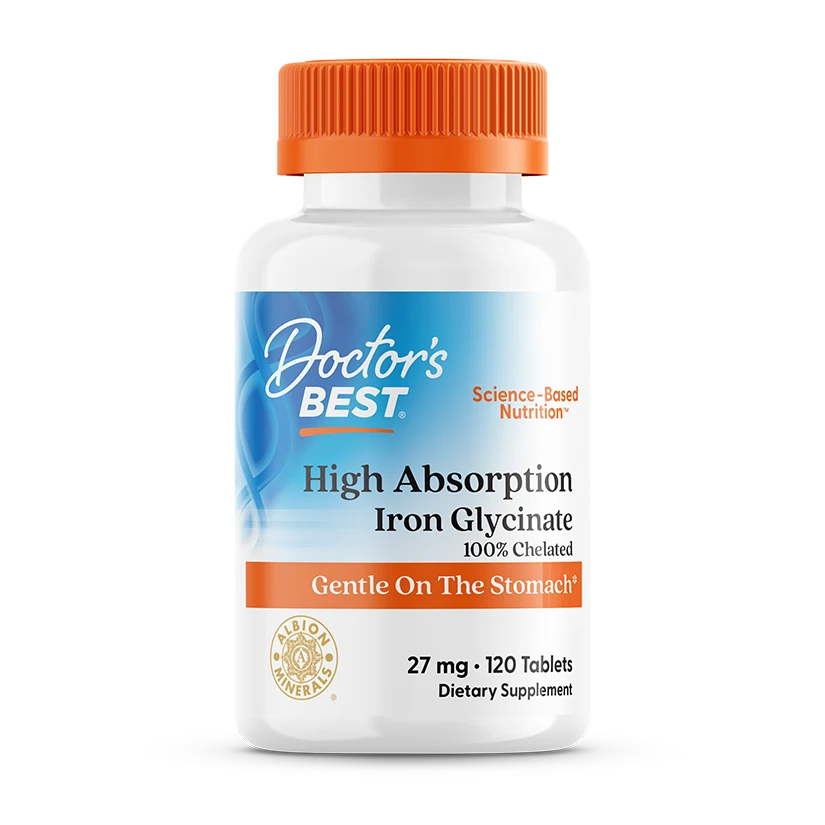 High Absorption Iron with Ferrochel, 27 mg, 120 Tablets