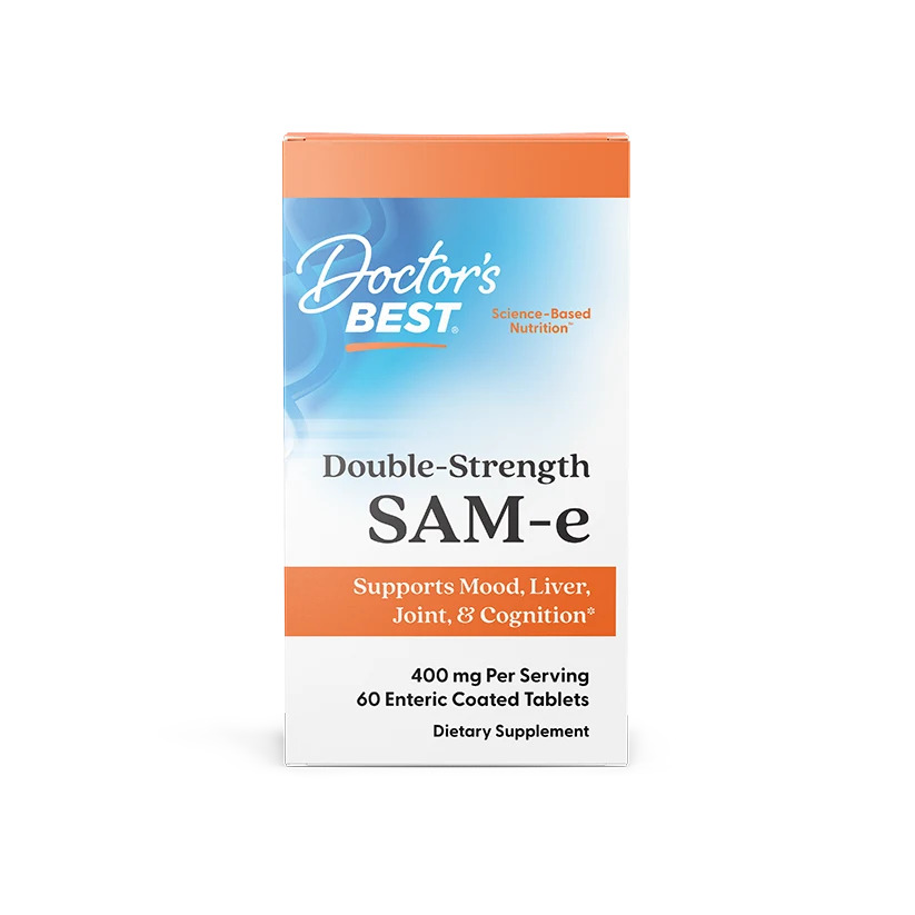 SAM-e, Double-Strength, 400 mg, 60 Enteric Coated Tablets