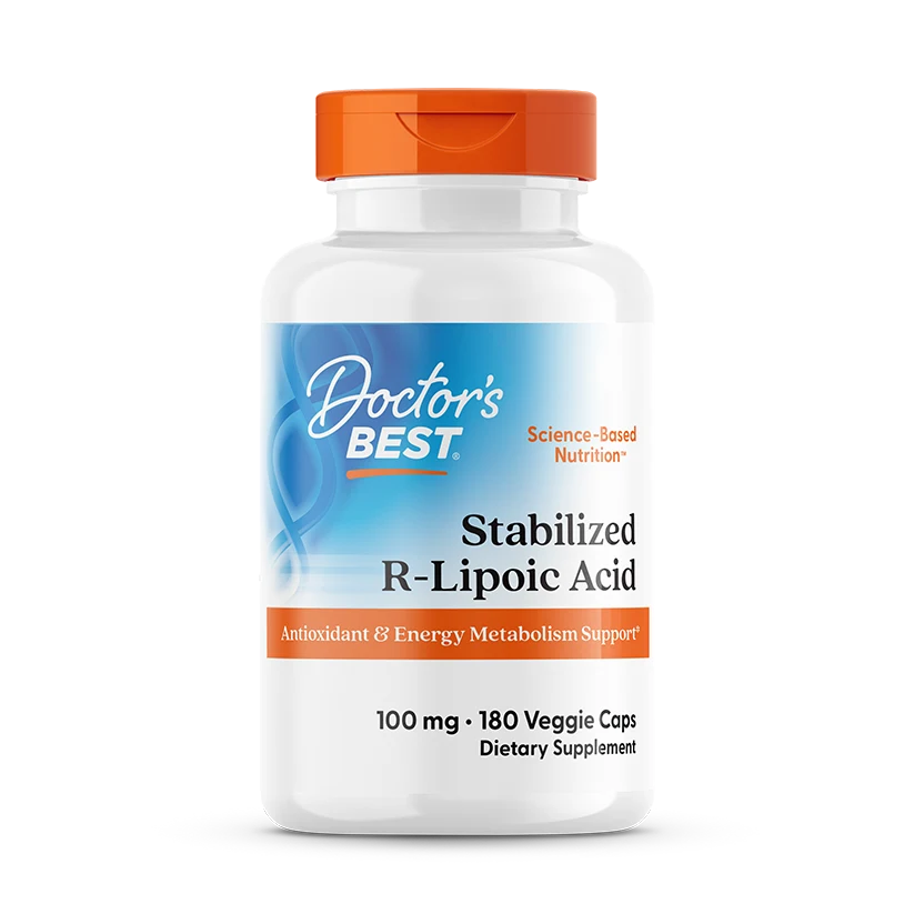 Stabilized R-Lipoic Acid, 100 mg, 180 Veggie Caps