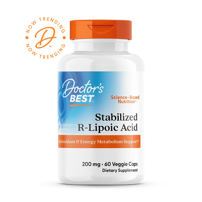 Stabilized R-Lipoic Acid, 200 mg, 60 Veggie Caps