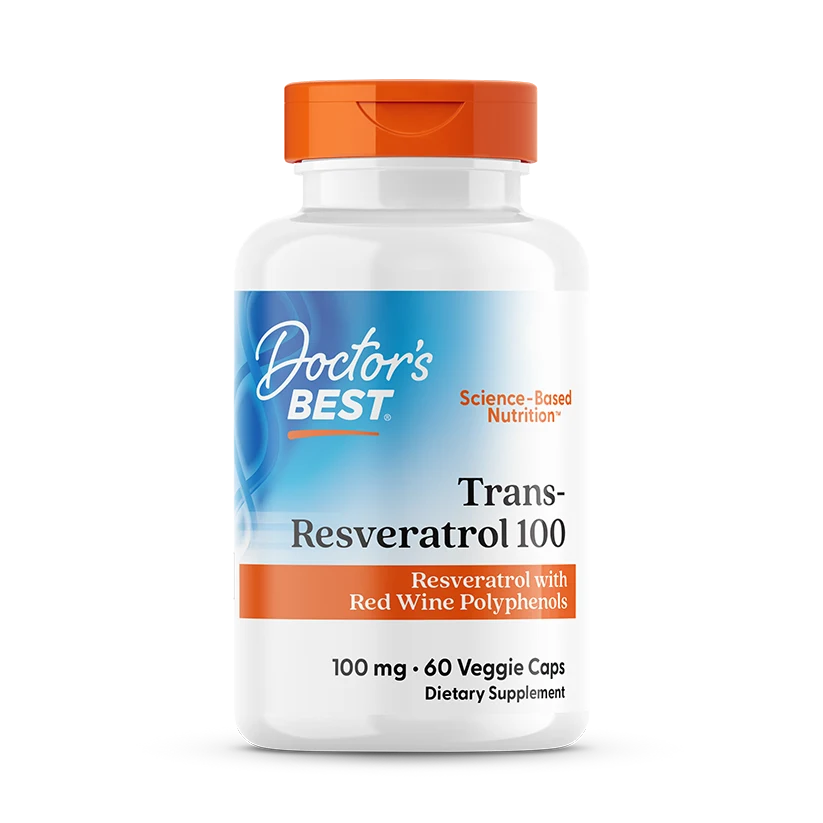 Trans-Resveratrol 100 with ResVinol, 100 mg, 60 Veggie Caps