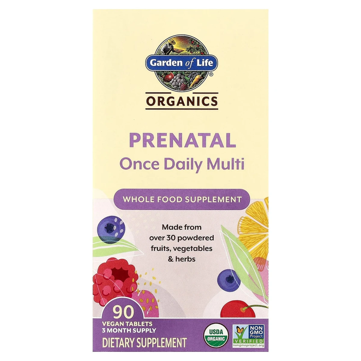Organics Tablets, Prenatal Once Daily Multi