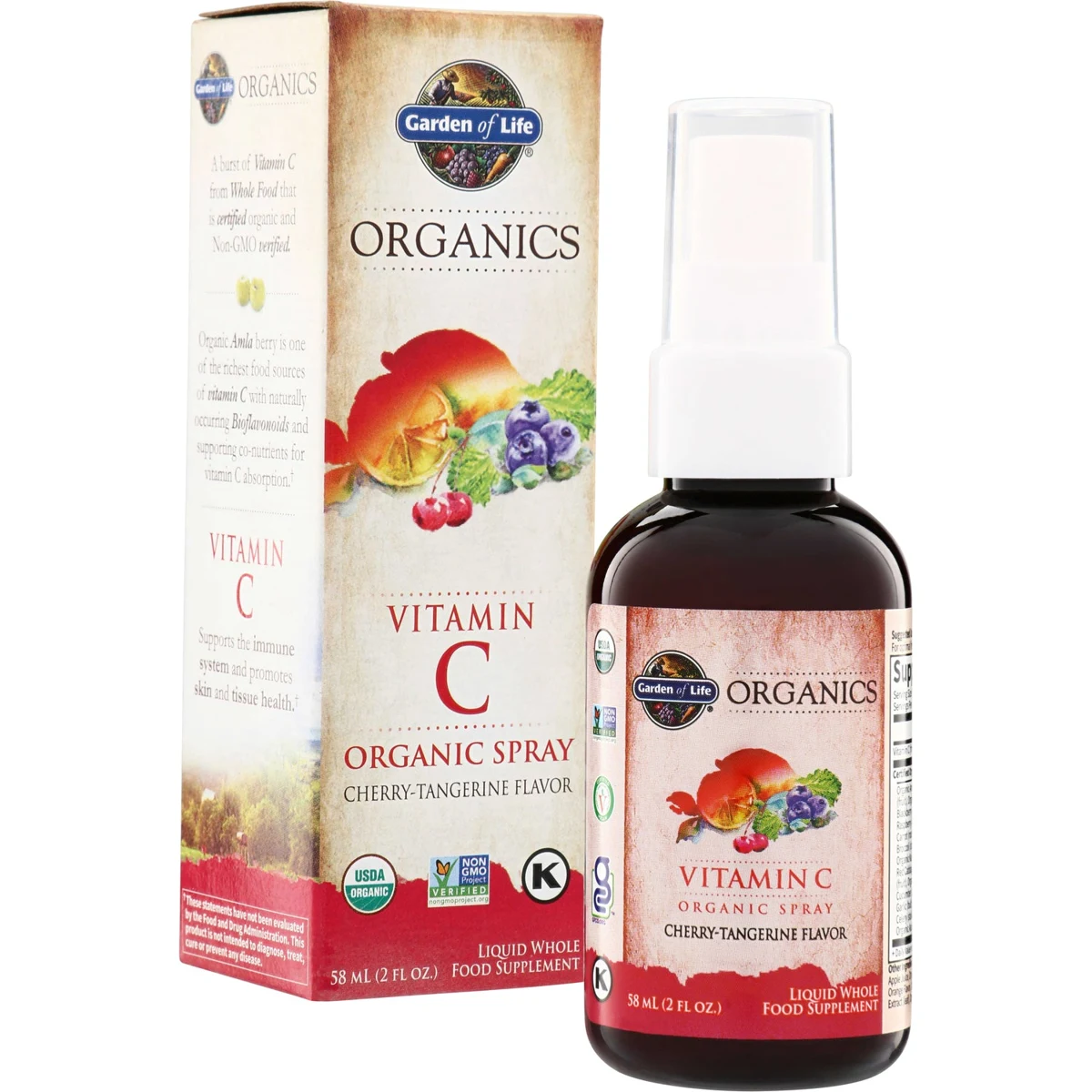 Vitamin C Organic Spray - Cherry Tangerine