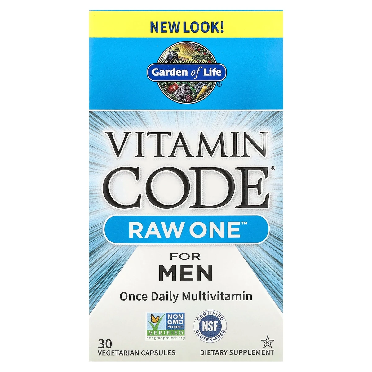 Vitamin Code Capsules, RAW One, Once Daily Multivitamin For Men