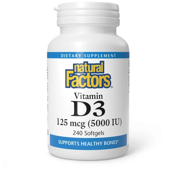 Vitamin D3 125 mcg (5,000 IU)