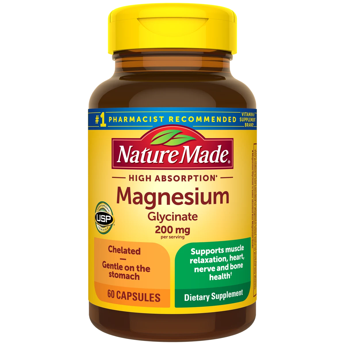 High Absorption Magnesium Glycinate Capsules 200 mg