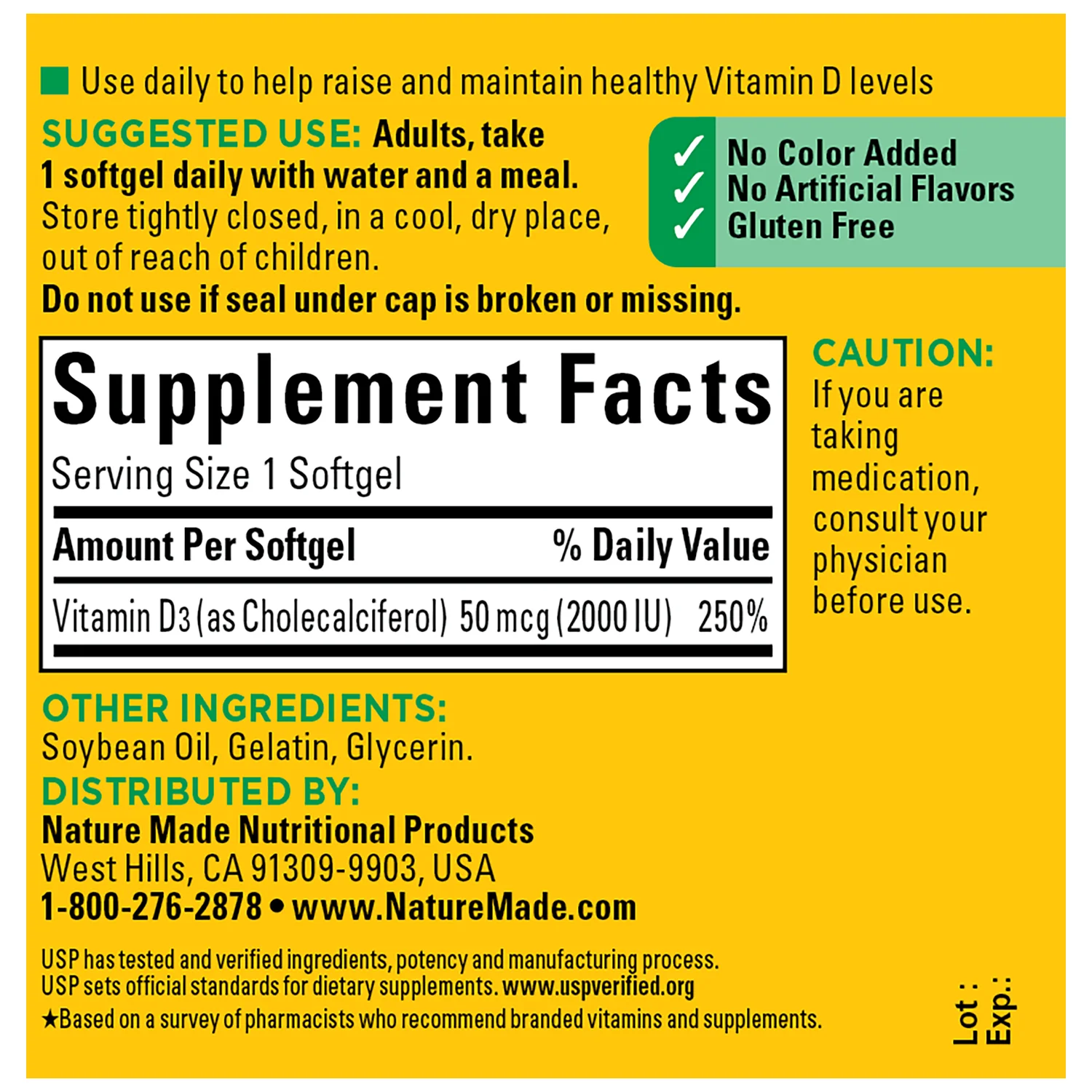 Vitamin D3 2000 IU — image 2 of 8