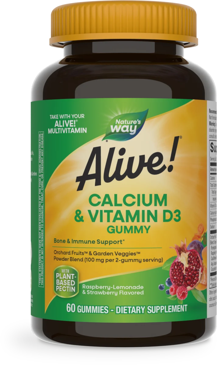 Alive! Calcium & Vitamin D3 Gummies