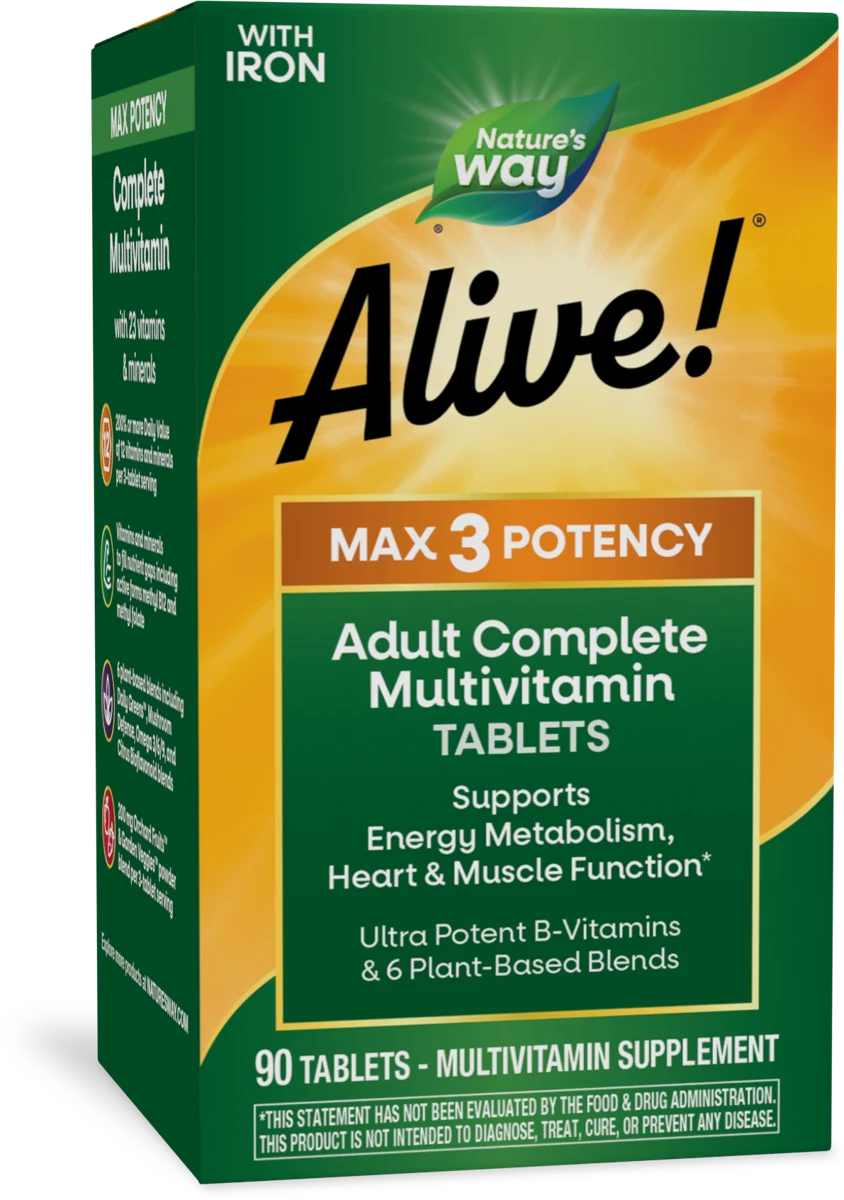 Alive! Max3 Potency Adult Complete Multivitamin