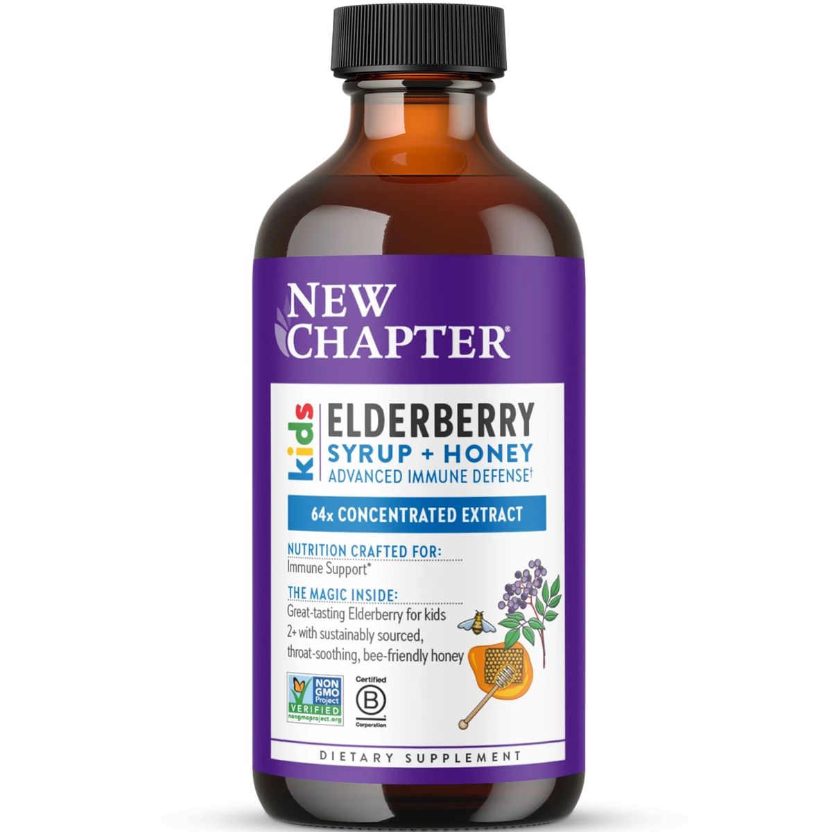 Kids Elderberry Syrup + Honey