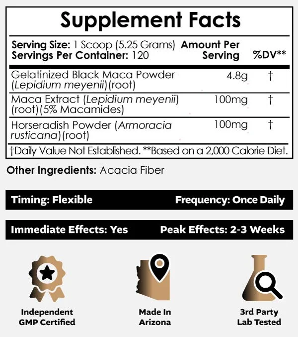 Peruvian Black Maca Enhanced Powder Blend — image 3 of 3