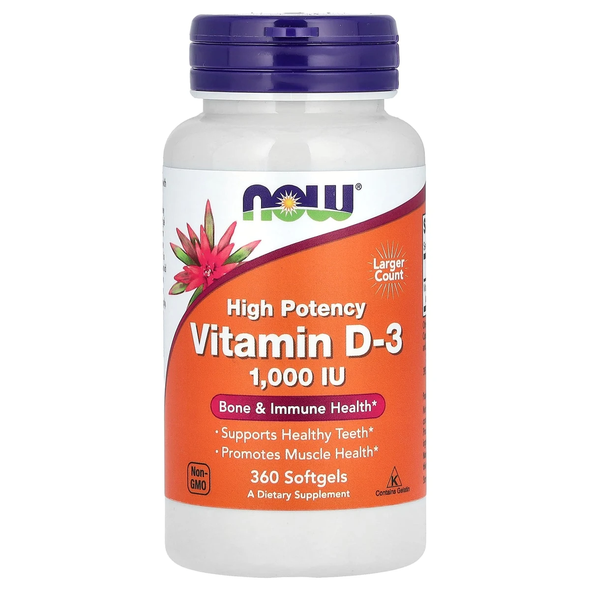 Vitamin D-3, High Potency, 1,000 IU