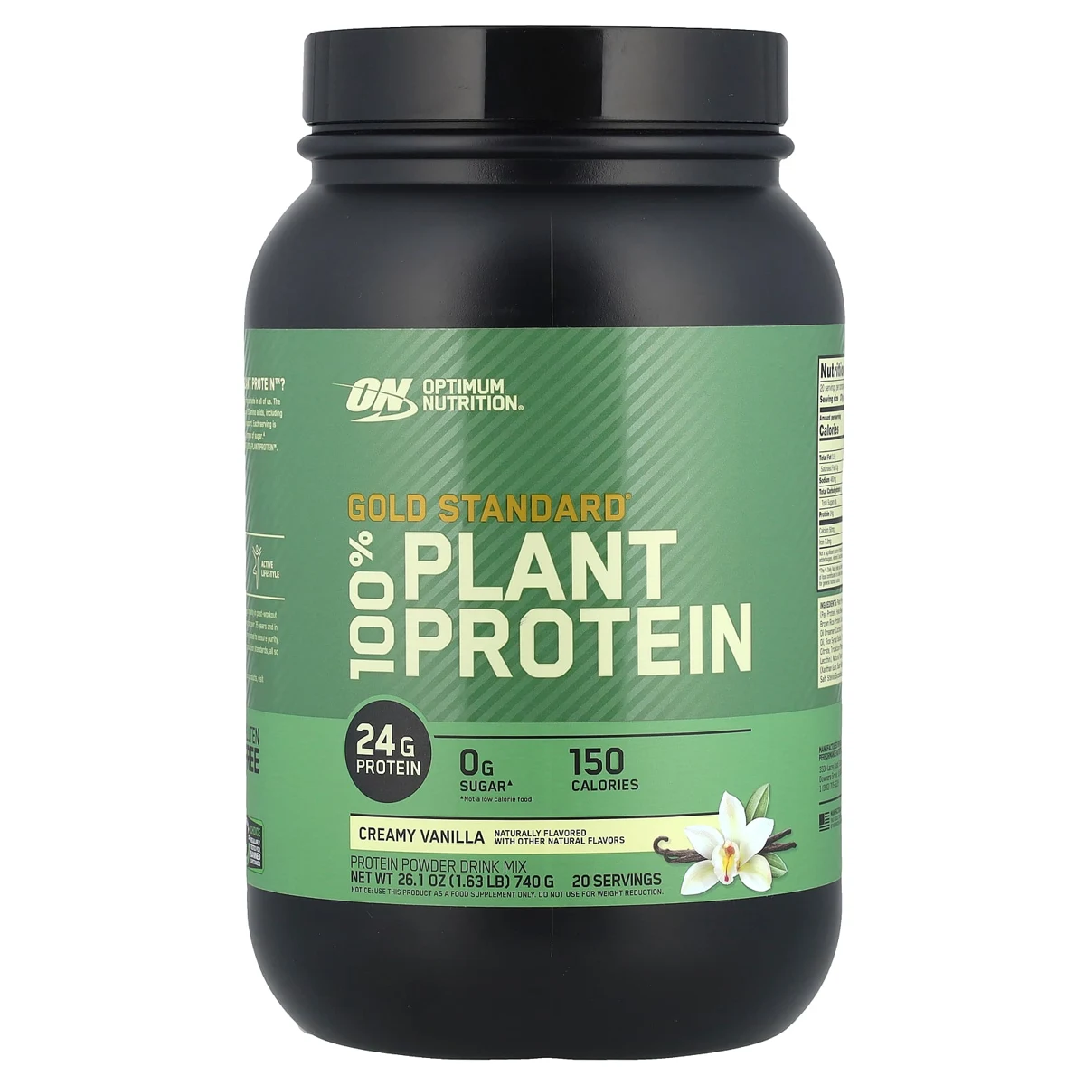 Gold Standard 100% Plant Protein, Creamy Vanilla