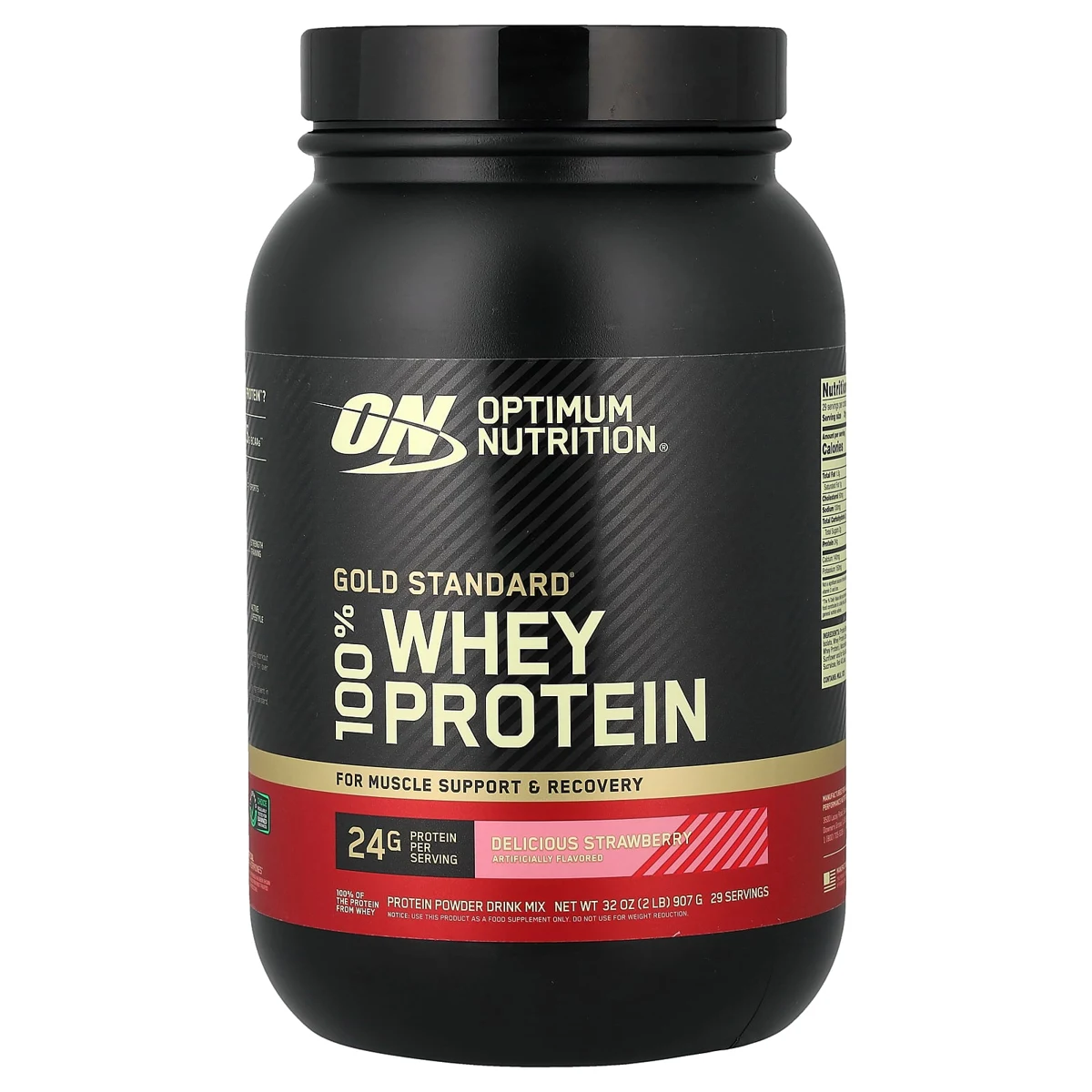 Gold Standard 100% Whey Protein, Delicious Strawberry