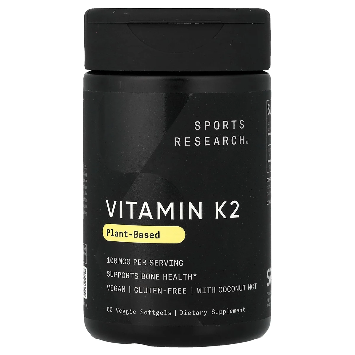 Vitamin K2, Plant-Based, 100 mcg