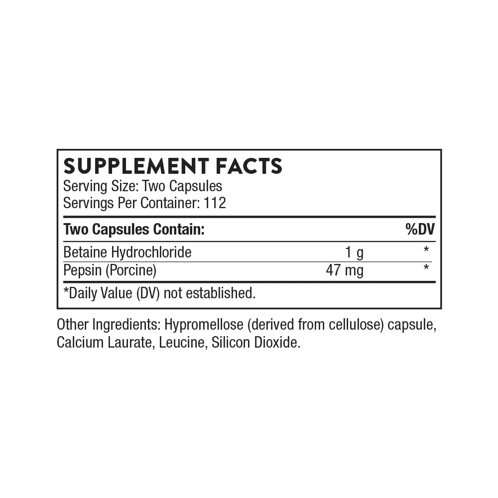 Betaine HCL & Pepsin — image 6 of 6