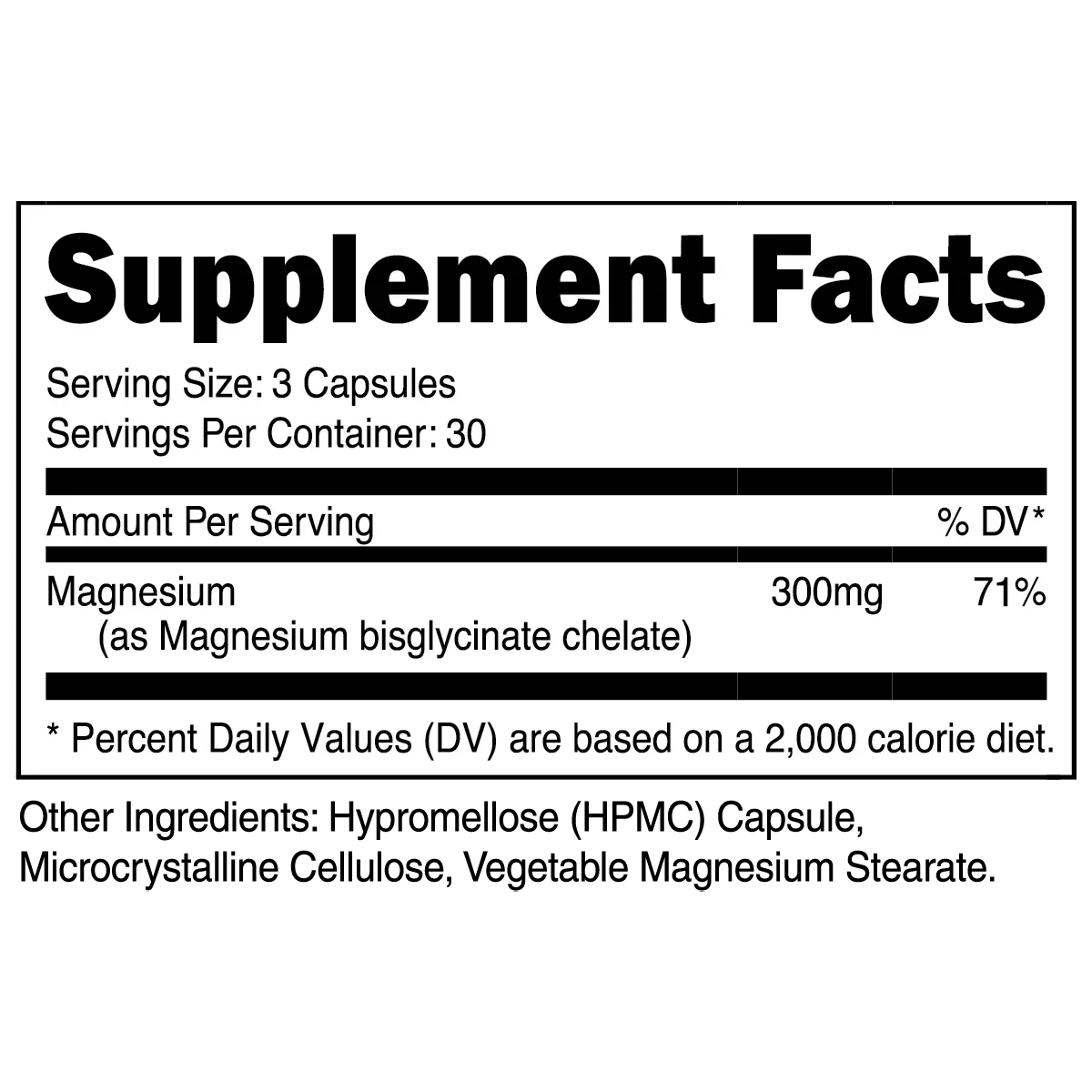 Magnesium Bisglycinate Capsules — image 2 of 2