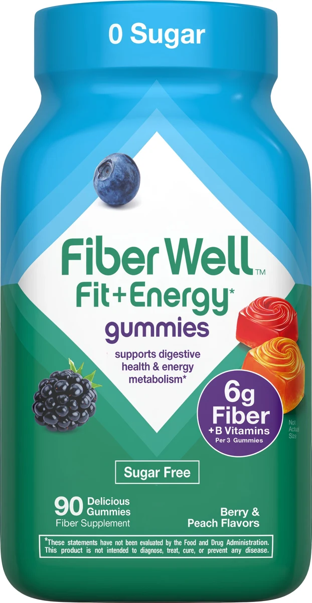 Fiber Well Fit Sugar Free Gummy Vitamin, 90 Gummies