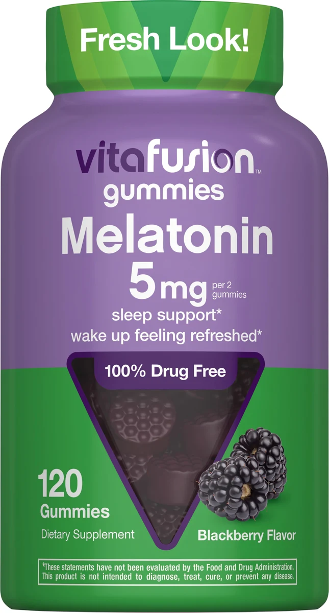 Melatonin Extra Strength 5 mg Gummy Vitamin, 120 Gummies