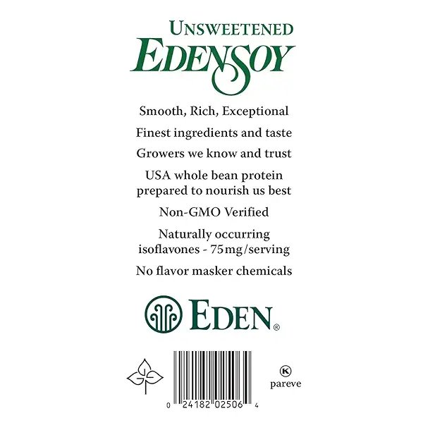 Organic Edensoy Unsweetened Soymilk — image 4 of 4