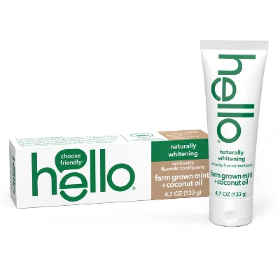hello Naturally Whitening Fluoride Toothpaste
