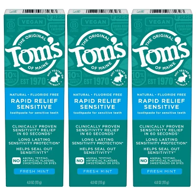 Tom's of Maine Rapid Relief Sensitive Toothpaste