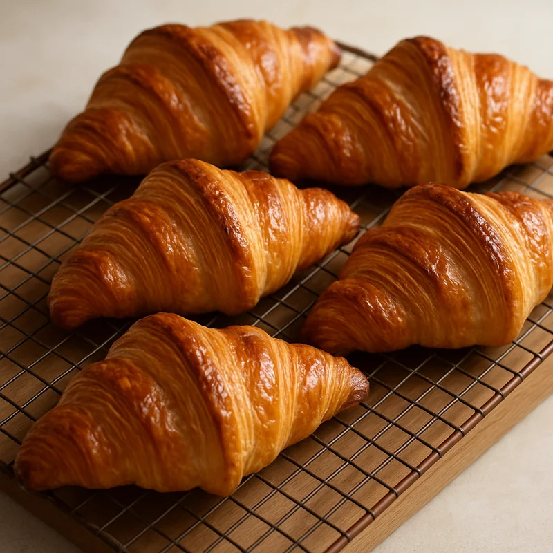 Flaky Butter Croissants