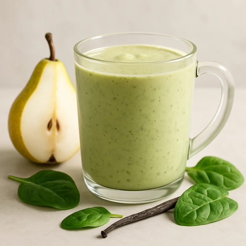 Pear-Spinach-Vanilla Smoothie